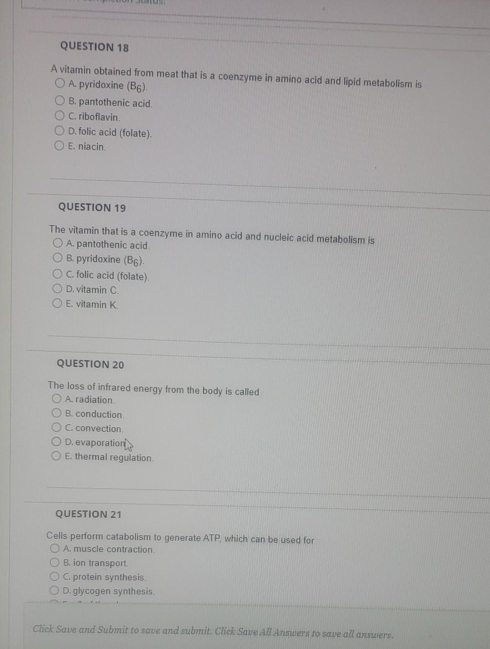 Solved QUESTION 15 The vitamin that is essential for the | Chegg.com