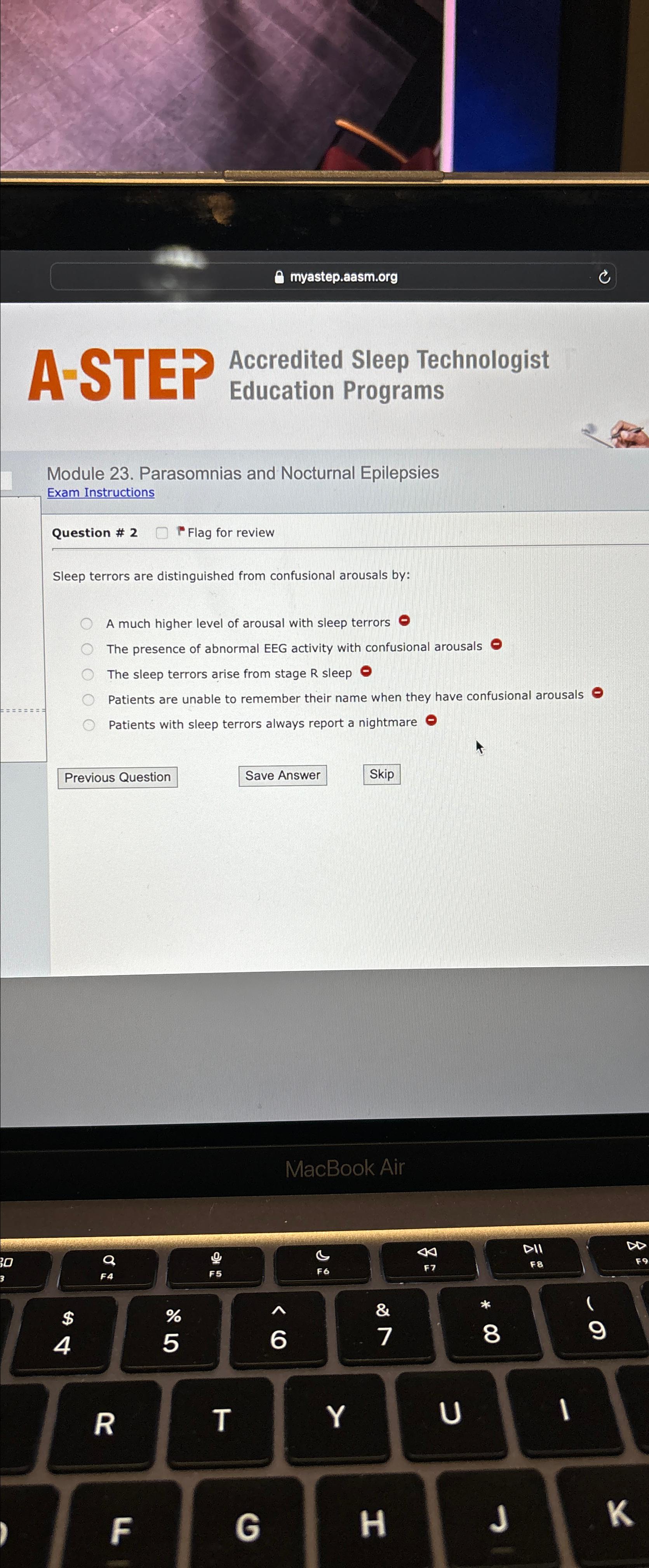 Solved ﻿E => ﻿Accredited Sleep