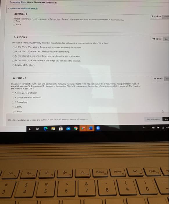 Solved tema Remaining Time 1 hour, 10 minutes 45 seconds | Chegg.com