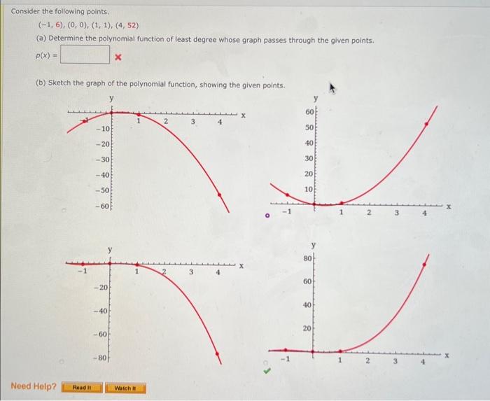 Solved onsider the following points, | Chegg.com