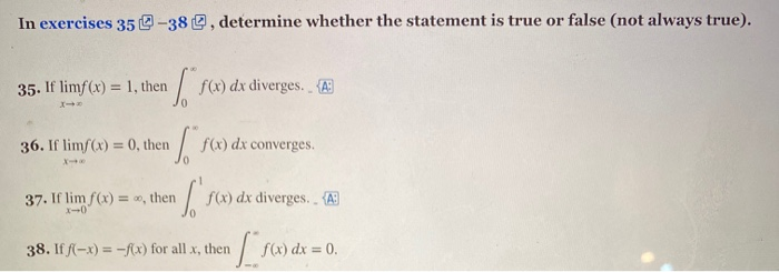 Solved In exercises 35-38 , determine whether the statement | Chegg.com