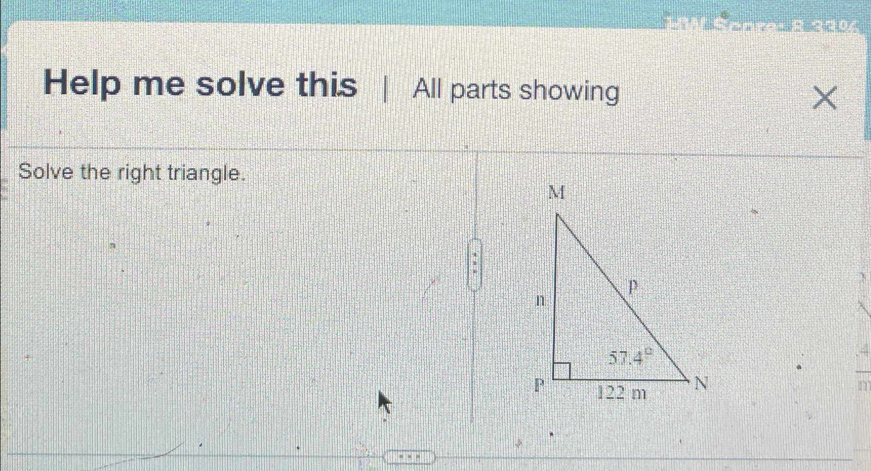Solved Help me solve thisAll parts showingSolve the right | Chegg.com