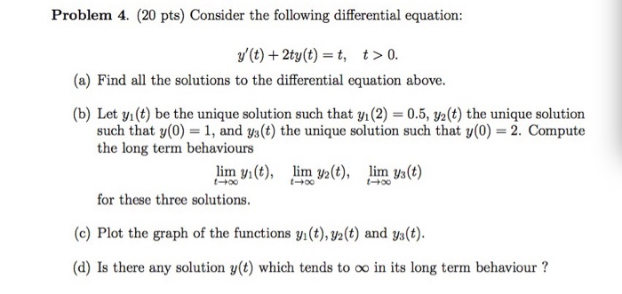 Solved Problem 4. (20 pts) Consider the following | Chegg.com