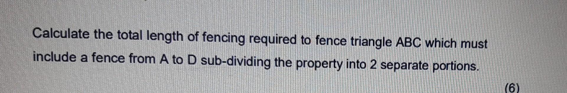 Solved QUESTION 3 3.1 On plan, a triangular shaped property | Chegg.com