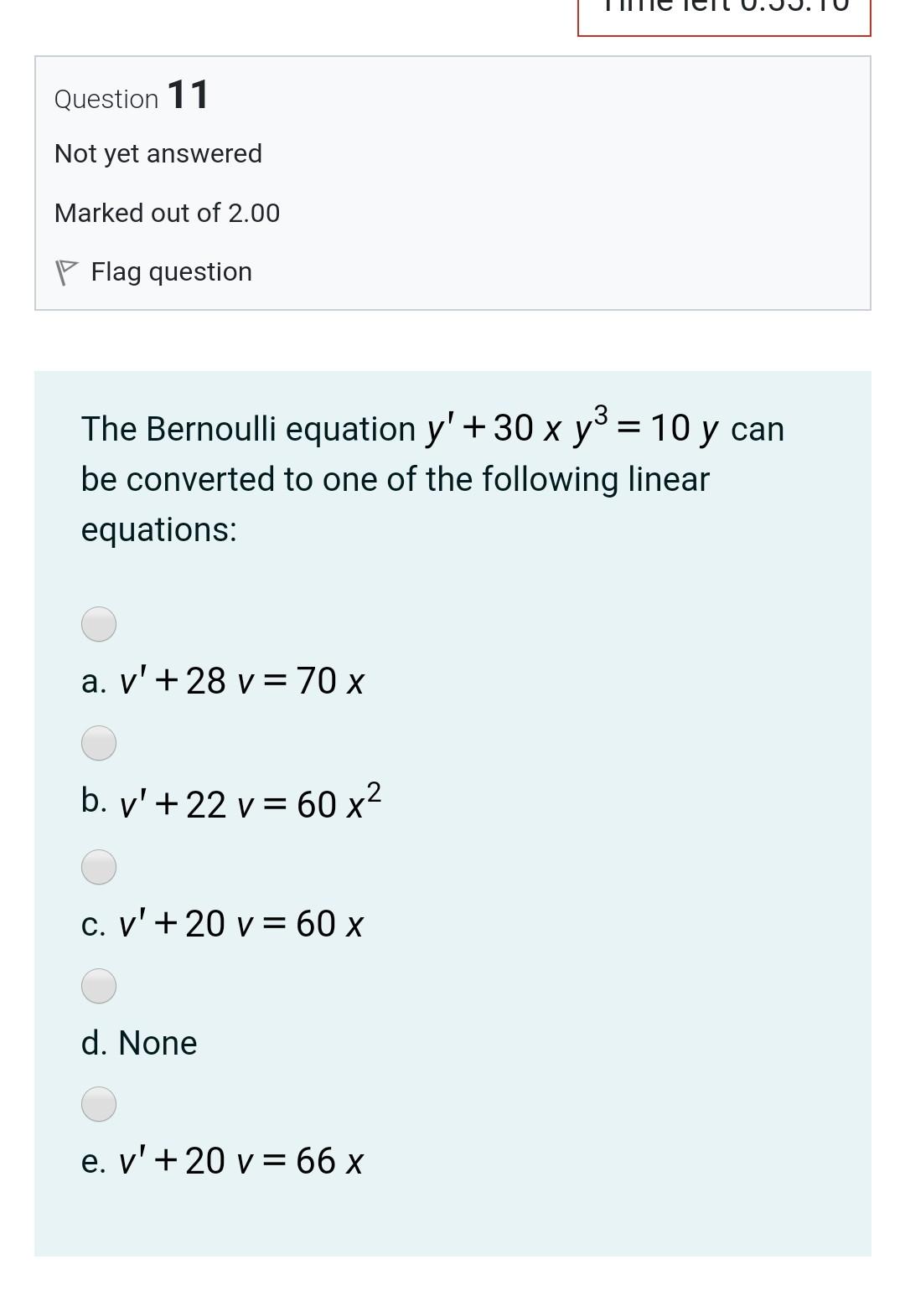 Solved Question 11 Not yet answered Marked out of 2.00 P | Chegg.com