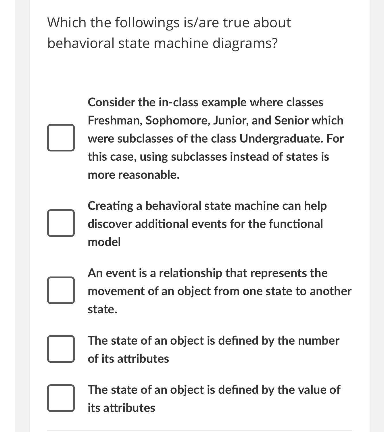 Solved Which the followings is/are true about behavioral | Chegg.com