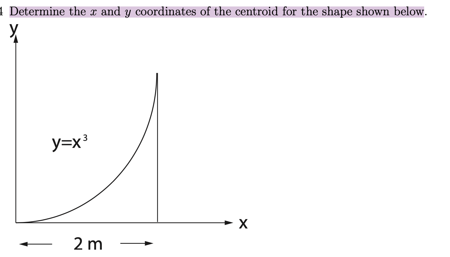 Solved Determine the x ﻿and y ﻿coordinates of the centroid | Chegg.com