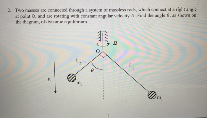 Solved 2. Two Masses Are Connected Through A System Of | Chegg.com