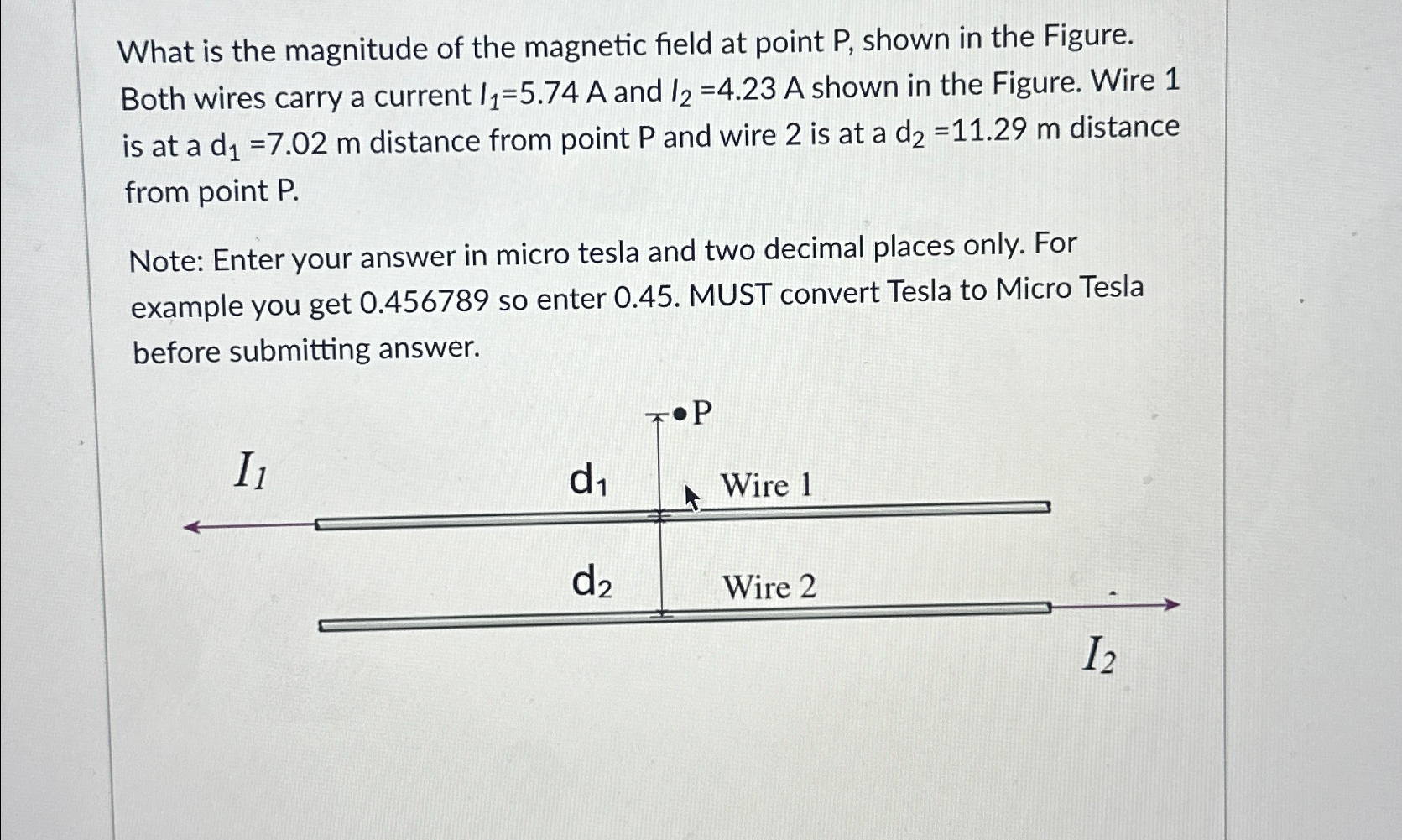 Solved What is the magnitude of the magnetic field at point | Chegg.com