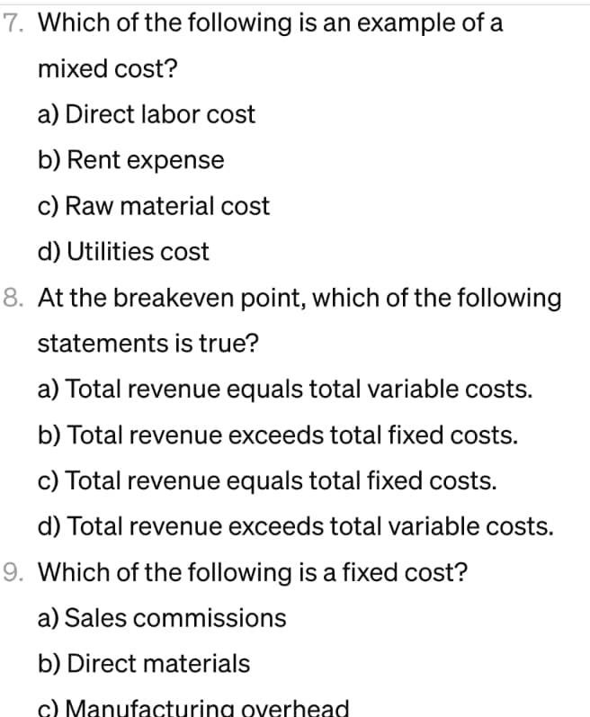 Solved Which of the following is an example of a mixed | Chegg.com