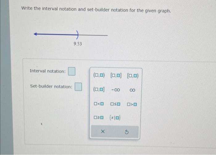 Solved Write the interval notation and set-builder notation | Chegg.com