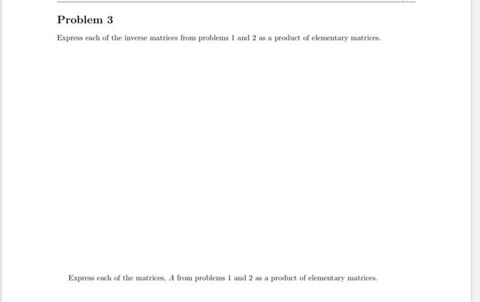 Solved Problem 1 Using the method given in class, and | Chegg.com