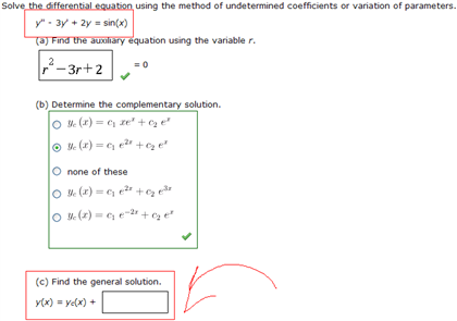Solved Solve the differential equation using the method of | Chegg.com