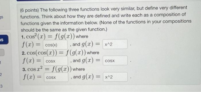 Solved hi can you solve these i keep getting parts wrong | Chegg.com