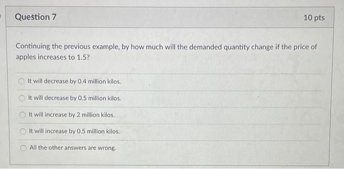 Solved Question 7 10 pts Continuing the previous example, by | Chegg.com