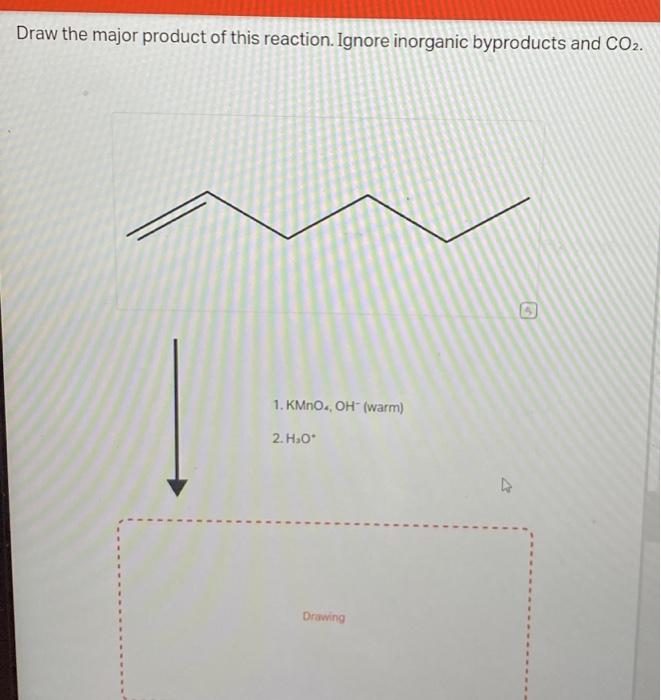 Solved Draw the major product of this reaction. Ignore | Chegg.com