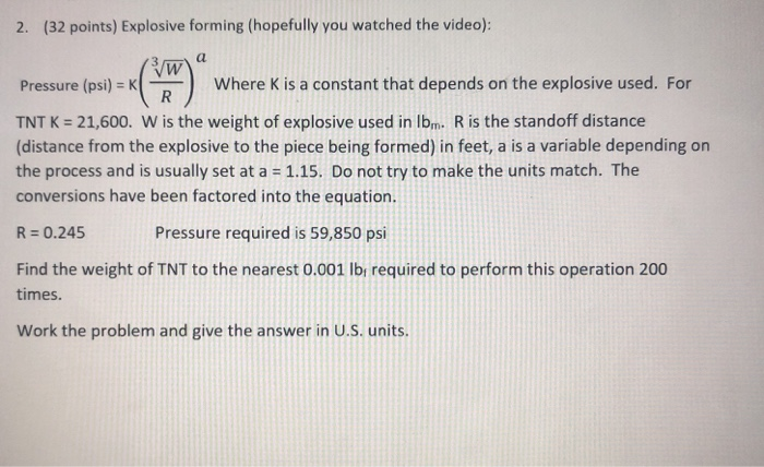 2 32 Points Explosive Forming Hopefully You Chegg Com