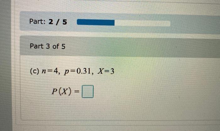 Solved Compute The Probability Of X Successes Using The | Chegg.com