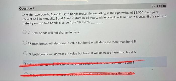 Solved Consider Two Bonds, A And B. Both Bonds Presently Are | Chegg.com