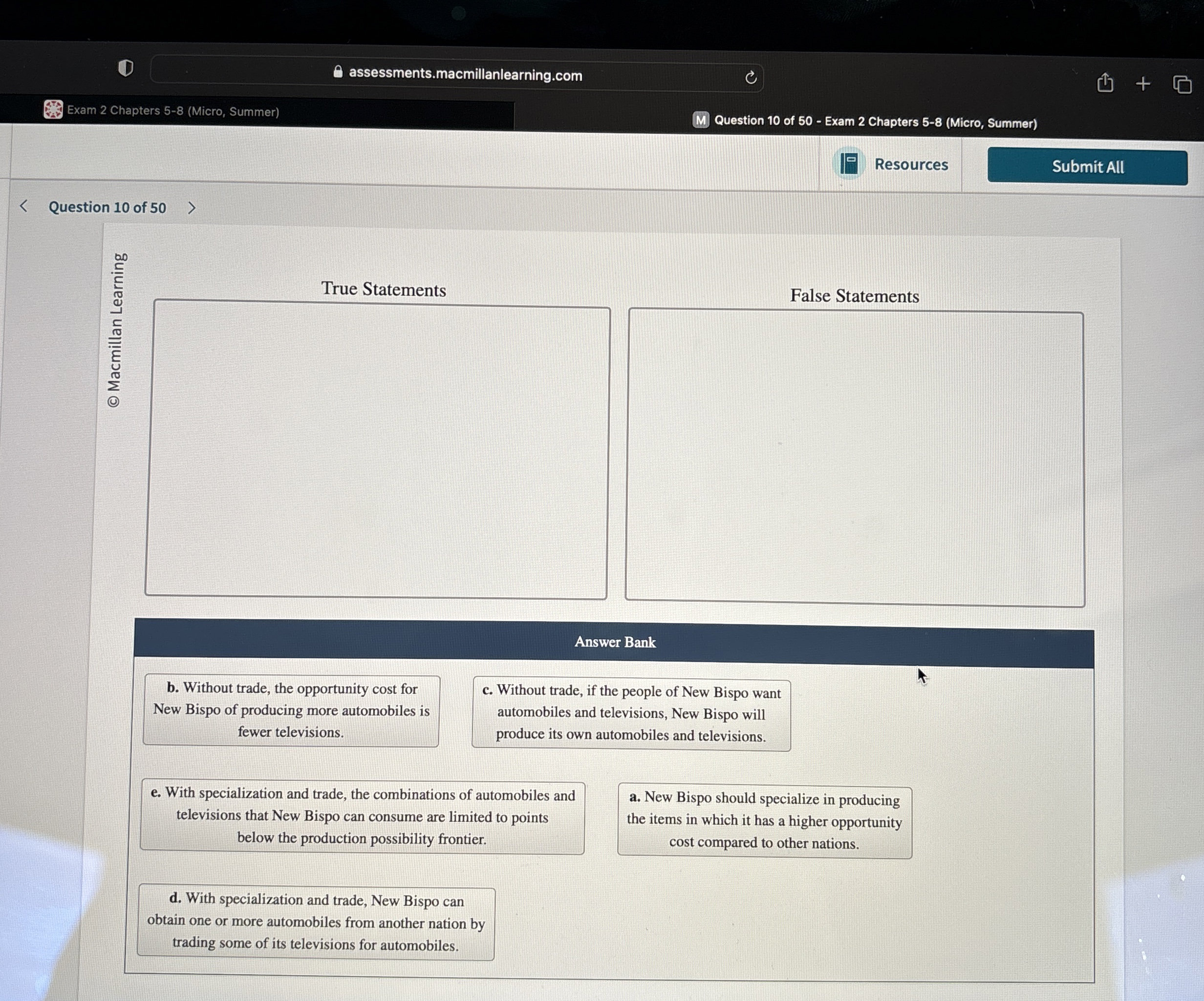 Solved Assessments.macmillanlearning.comExam 2 ﻿Chapters | Chegg.com