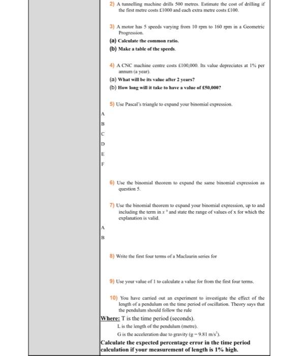 Solved Task 1 1) Use your given sequences to answer the | Chegg.com
