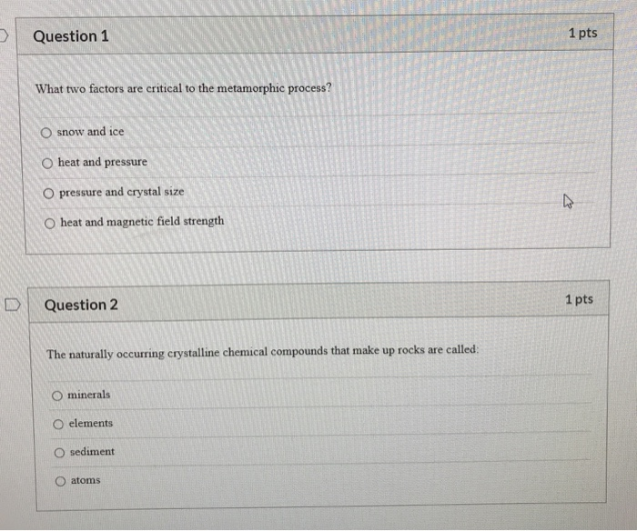 Solved Question 1 1 pts What two factors are critical to the | Chegg.com