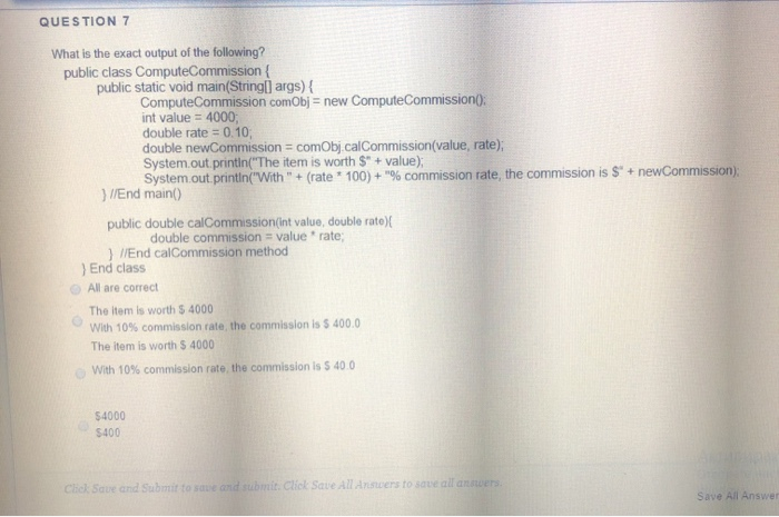 Solved Which of the following is a valid return type for | Chegg.com image.