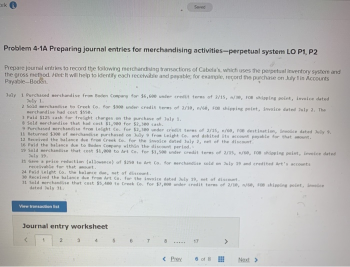 Solved Saved Problem 4 1a Preparing Journal Entries For Chegg Solved Saved Problem 4 1a Preparing Journal Entries For Chegg