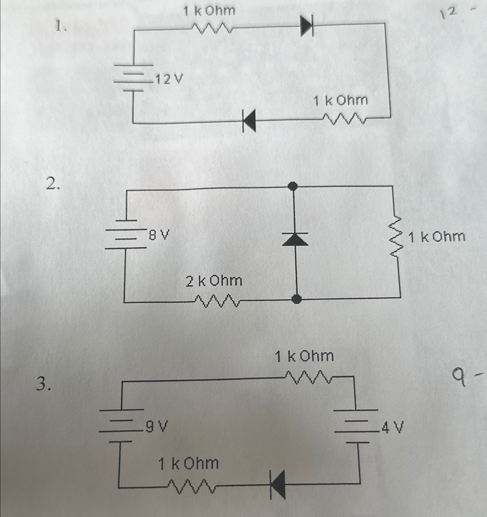 Solved calculate all the currents in a different branches of | Chegg.com