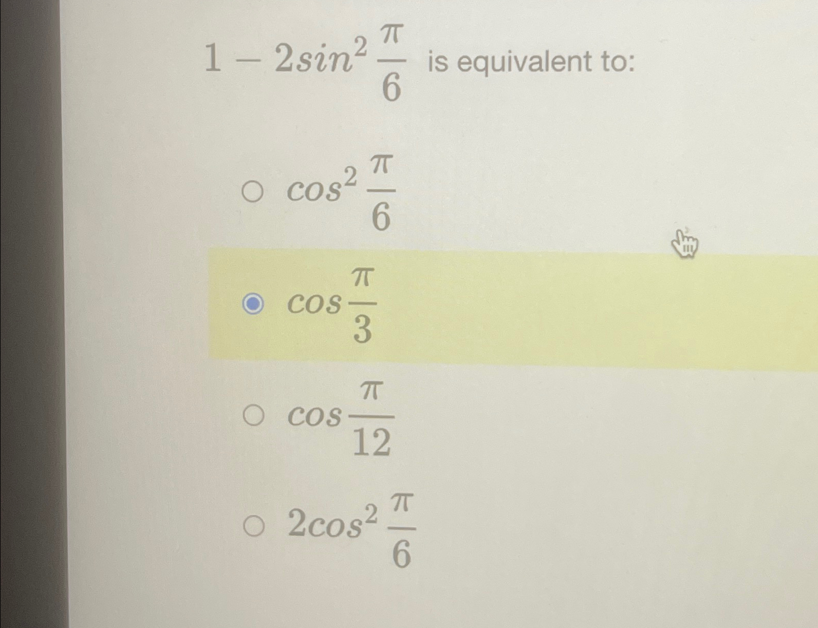 sin 1 x 2 cos 1x pi 6