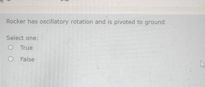 Solved Rocker has oscillatory rotation and is pivoted to | Chegg.com