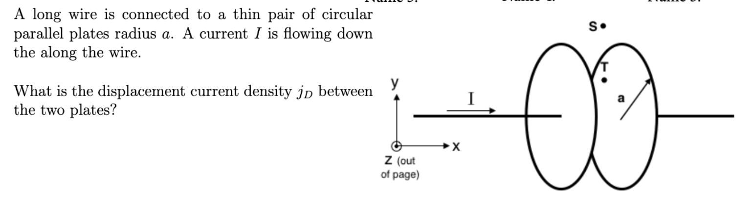 Solved A Long Wire Is Connected To A Thin Pair Of Chegg Com