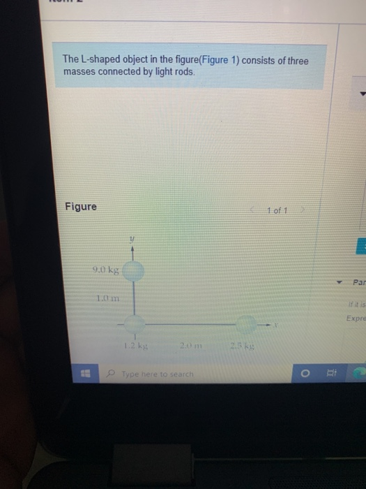 Solved The L-shaped object in the figure(Figure 1) consists | Chegg.com