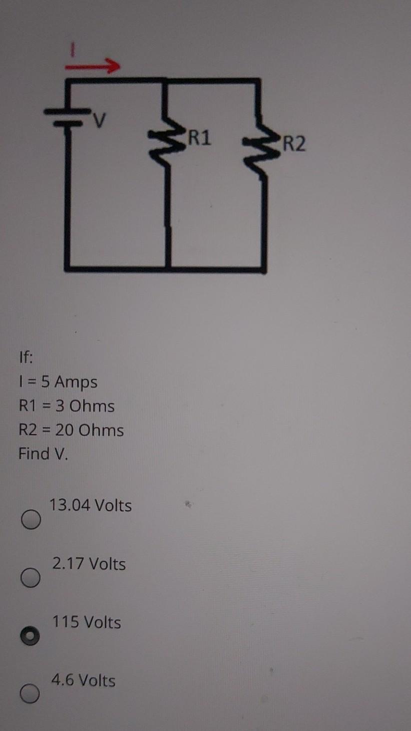 Solved 3 3 3 R1 R2 R3 If: V = 9 Volts R1 = 1 Ohm R2 = 4 Ohms | Chegg.com