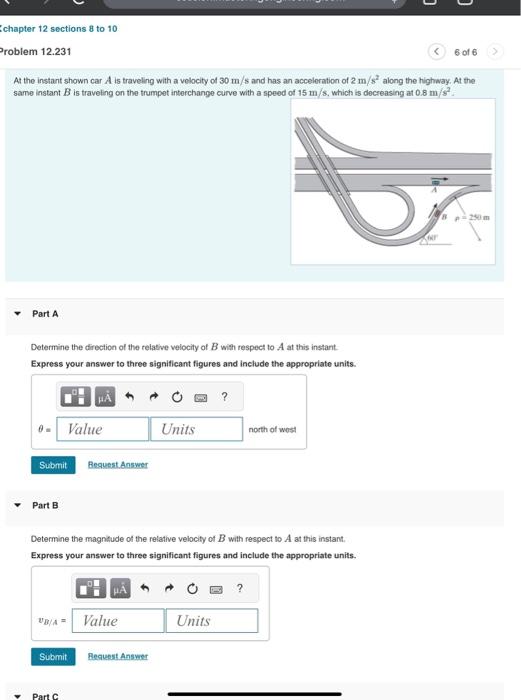 Solved At The Instant Shown Car A Is Traveling With A | Chegg.com