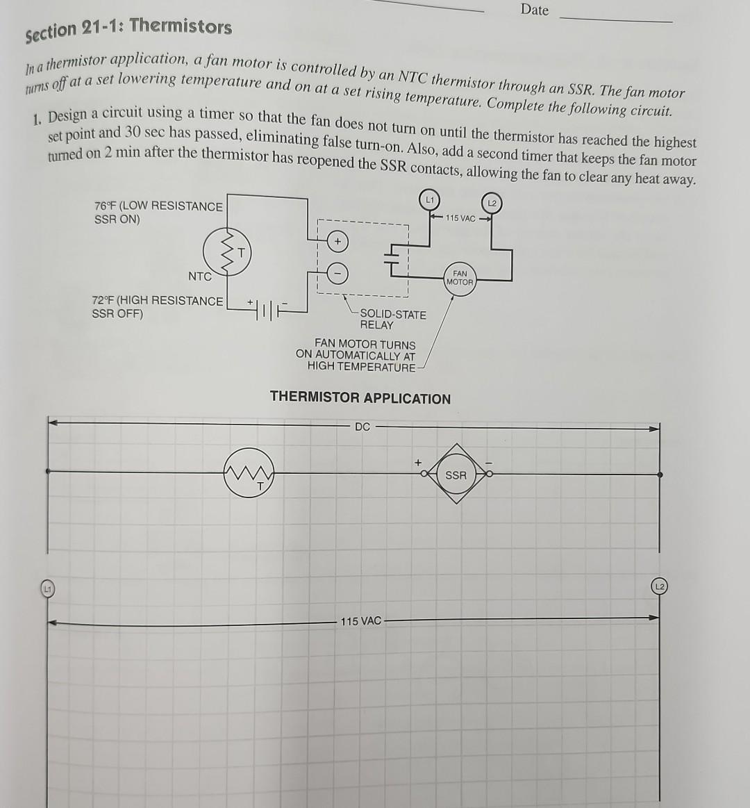 Solved section 211 Thermistors In a thermistor