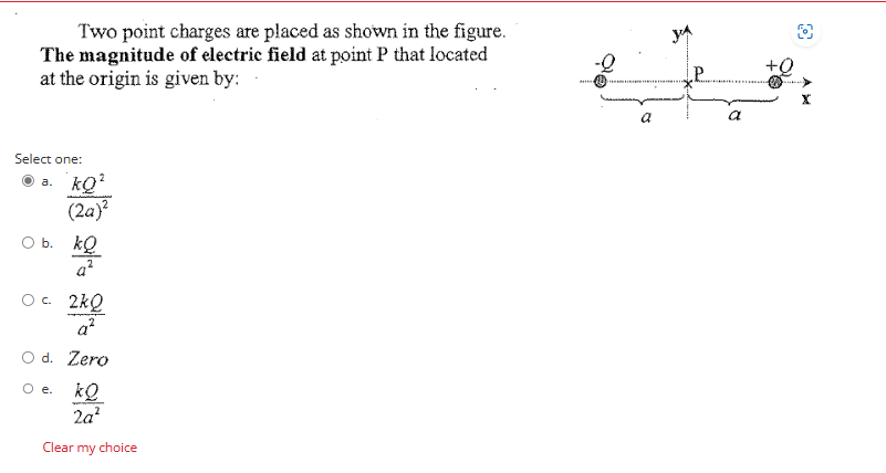 Solved Two point charges are placed as shown in the | Chegg.com