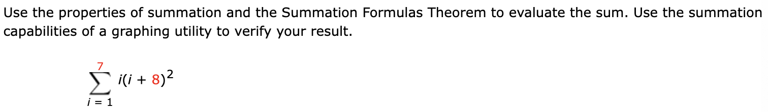 Solved Use the properties of summation and the Summation | Chegg.com