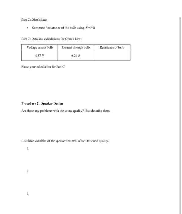 Solved Lab #9 Worksheet - Electricity and Magnetism | Chegg.com