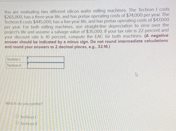 Solved You are evaluating two different silicon wafer