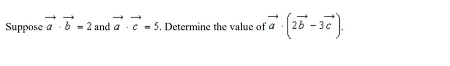 Solved Suppose A B 2 And A = 5. Determine The Value Of A | Chegg.com