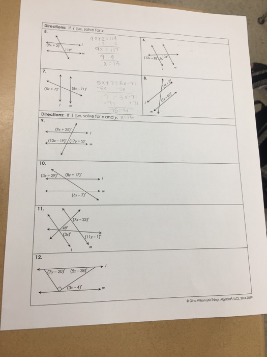 Solved Directions: Itim, Solve For X 5 4x+2-114 2 2 Ax117 