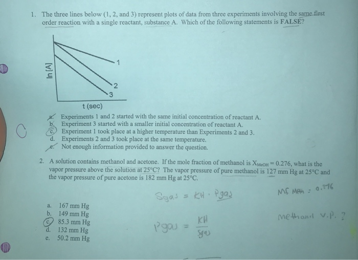 Solved 1. The three lines below (1, 2, and 3) represent | Chegg.com