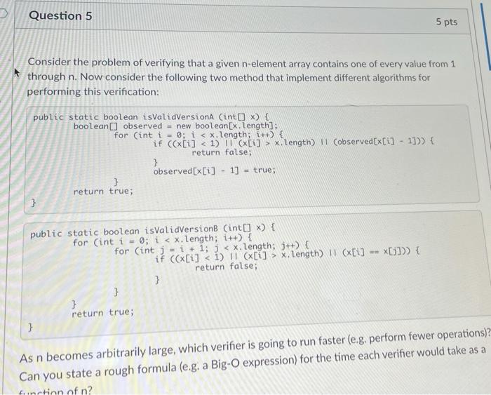 Solved Question 1 5 pts Construct a binary search tree from | Chegg.com