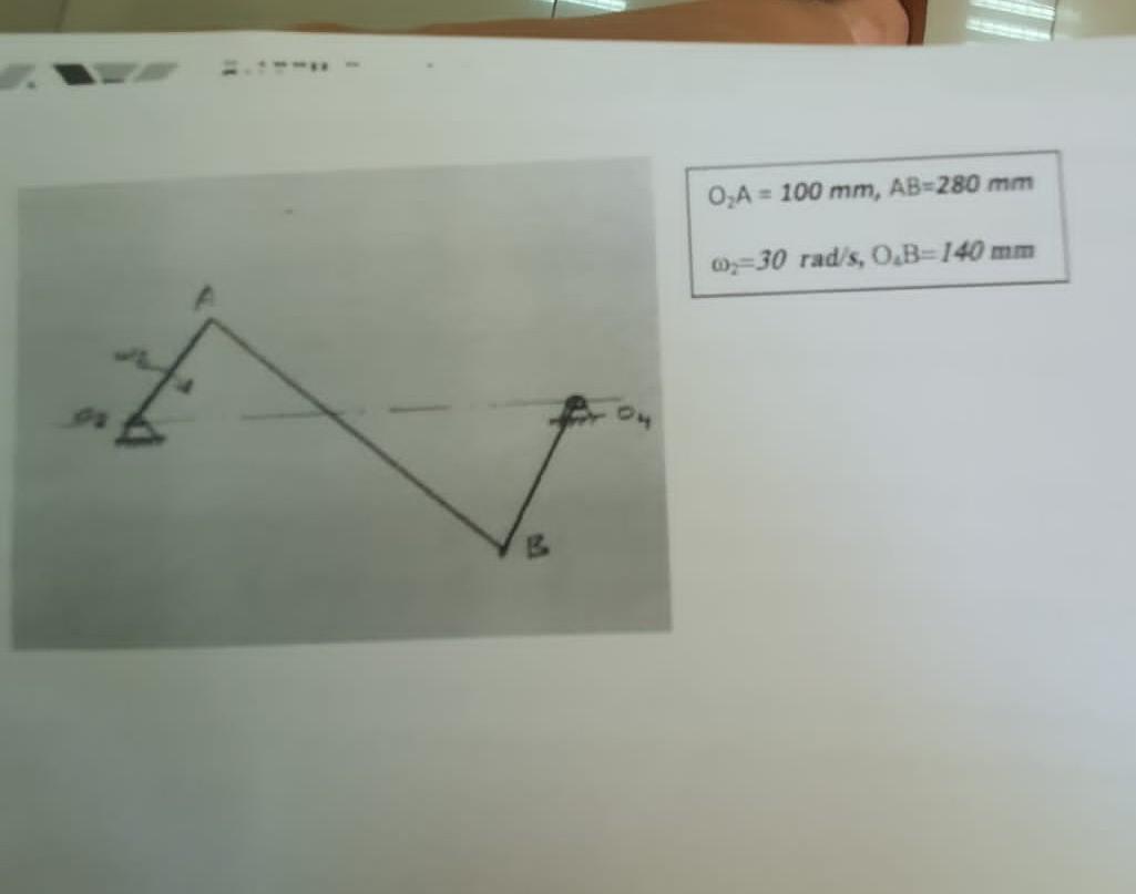 For Mechanism Shown Figure, Find The Velocity For B | Chegg.com