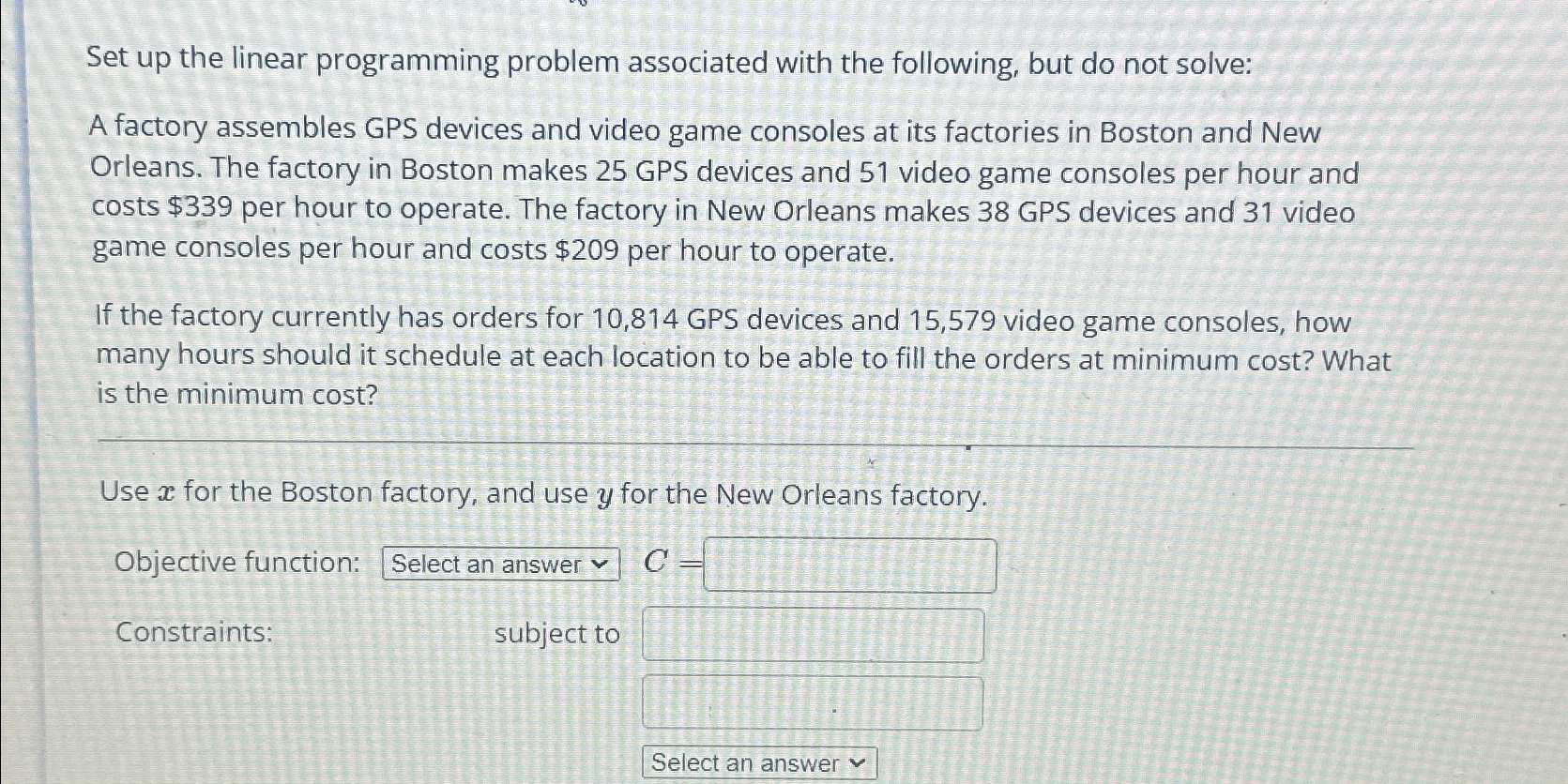 Solved Set up the linear programming problem associated with | Chegg.com