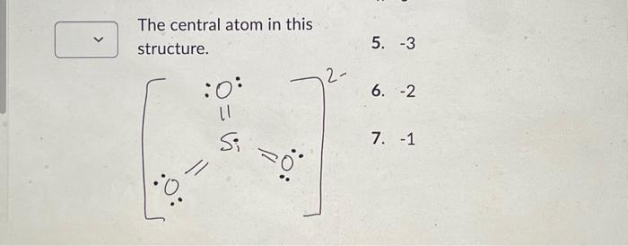 Solved Determine the formal charge for the atom indicated in | Chegg.com