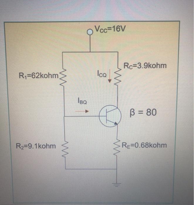 Solved Question 4 (a) For the voltagedivider bias