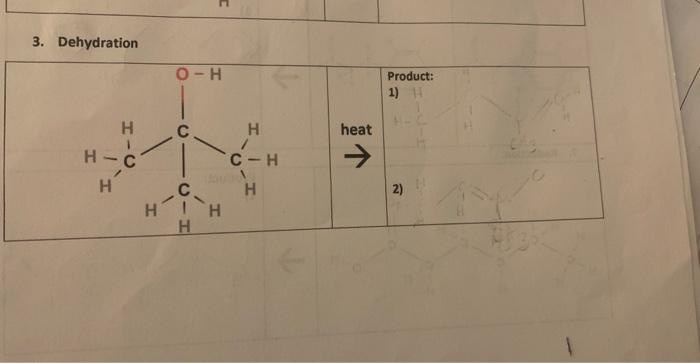 Solved 3. Dehydration | Chegg.com