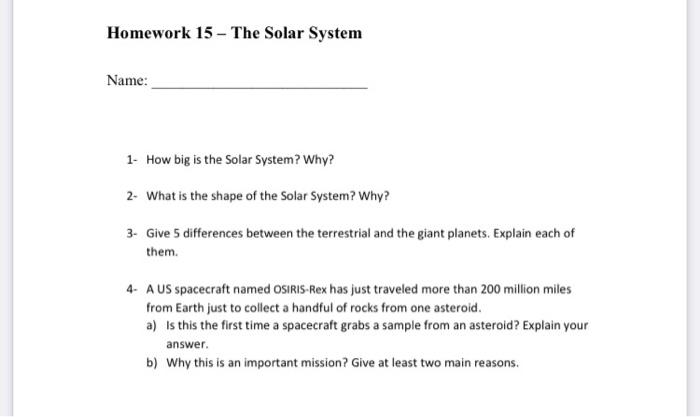 5 Big Questions About The Solar System